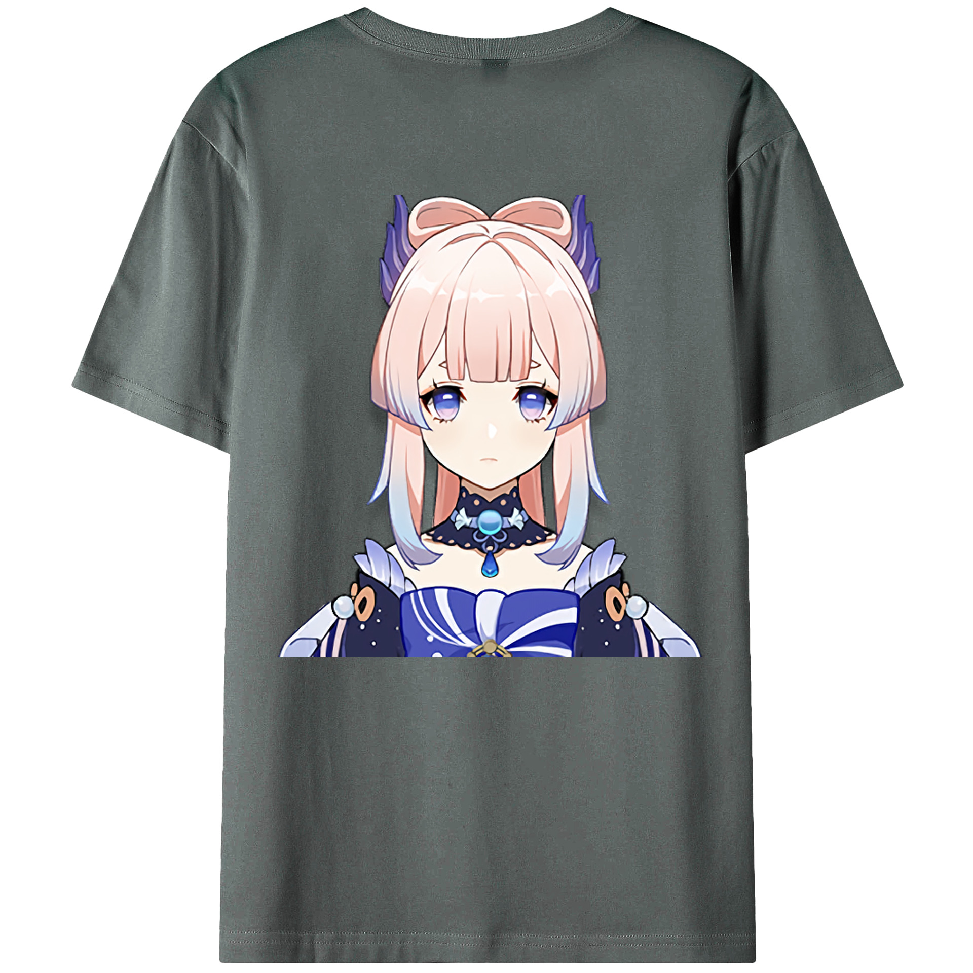げんし神 珊瑚宮心海 サンゴノミヤ・ココミ genshin Sangonomiya Kokomi 綿100％半袖Tシャツ（背面プリント）